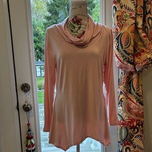 Pink tunic with cowl neckline - Size. - M